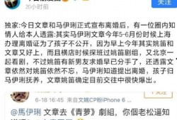 圈内爆料离婚真相,圈内爆料，离婚真相曝光！